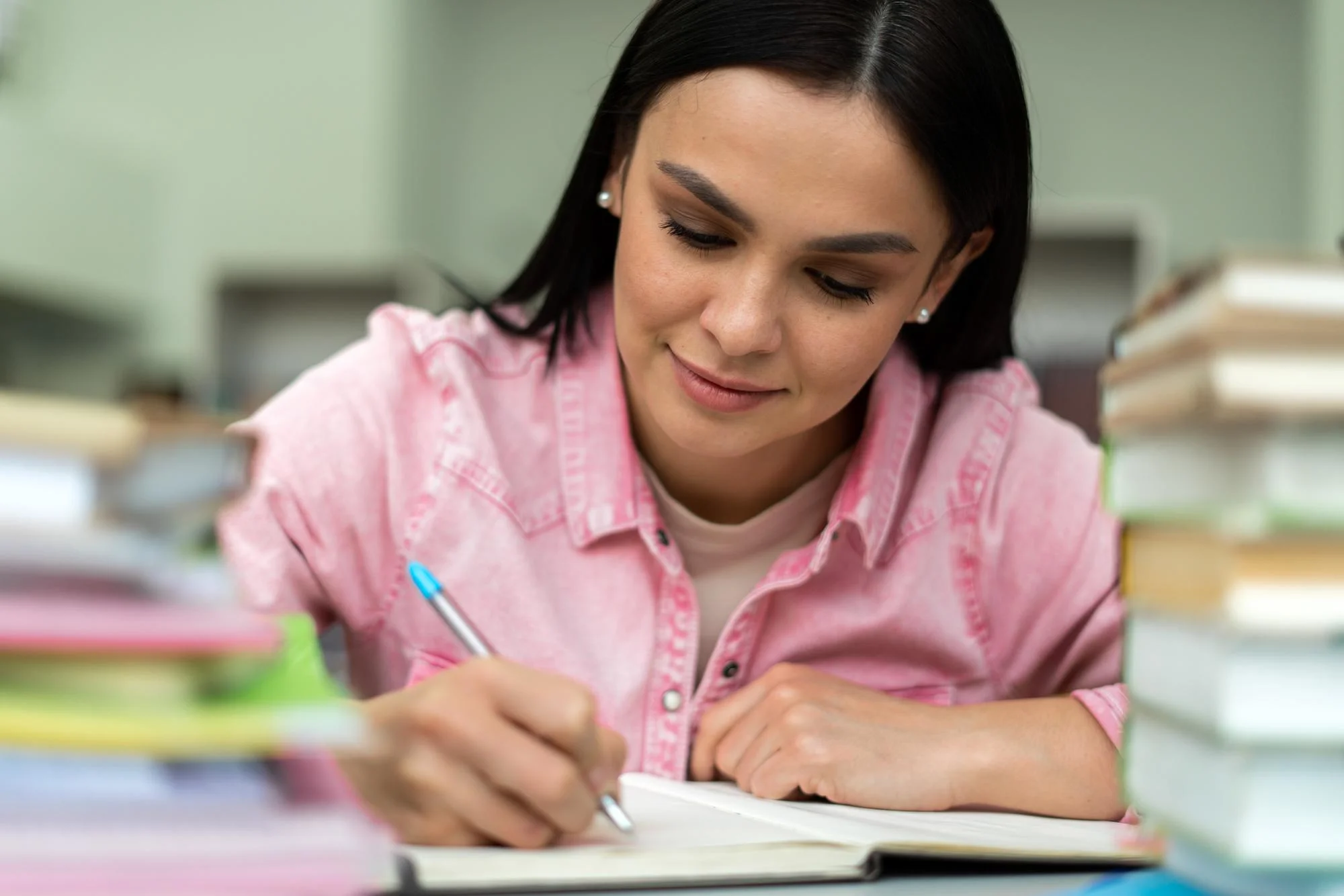 Students preparing for GDS exam with India Post logo