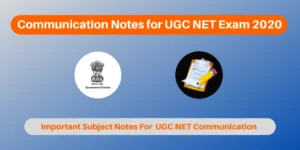Communication Notes for UGC NET Exam 2026