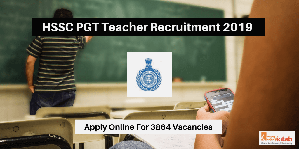 online hssc apply 5/2018 Online Apply HSSC 2019  Teacher  3864 Recruitment PGT for