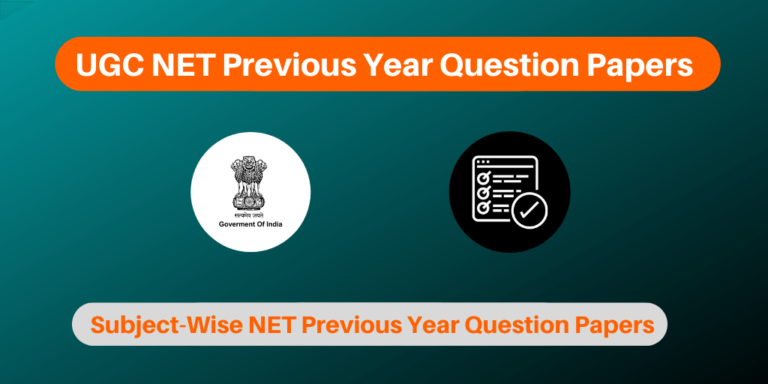 UGC NET Previous Years Question Papers With Solutions For All Subjects ...