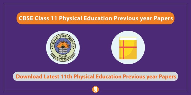 CBSE Class 11 Physical Education Previous year Papers ...