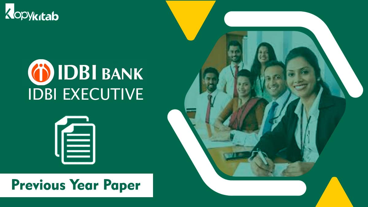 Previous Year Paper of IDBI Executive 2021