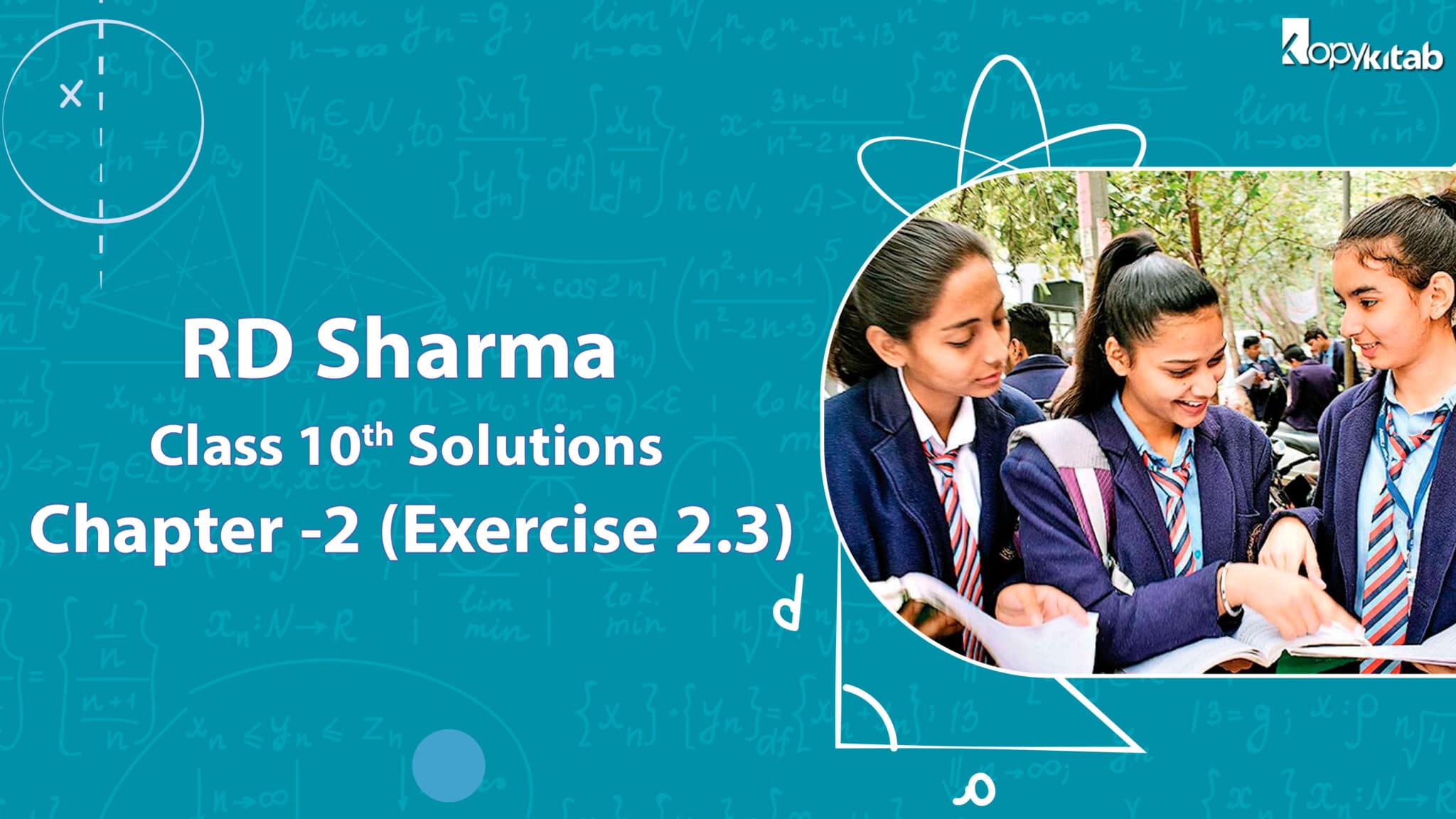 RD Sharma Class 10 Solutions Chapter 2 Exercise 2.3