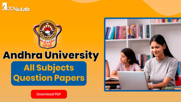 Andhra University Question Papers For All Engineering Courses Free PDF