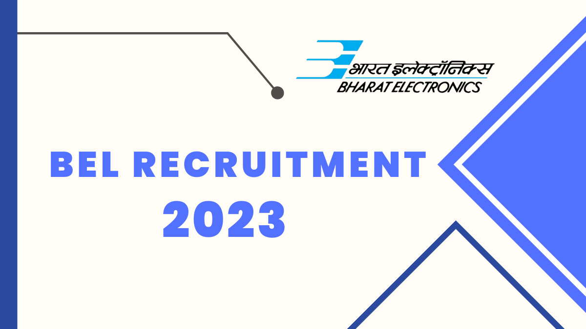 BEL Recruitment 2023 For Trainee Engineer Check Details Here