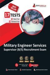 Military Engineer Services (MES) Supervisor (Barrack & Store) Recruitment Exam 2022 | 8 Mock Tests + 9 Sectional Tests (1000+ Solved Questions) Military Engineer Services (MES) Supervisor (Barrack & Store) Recruitment Exam 2022 | 8 Mock Tests + 9 Sectional Tests (1000+ Solved Questions)