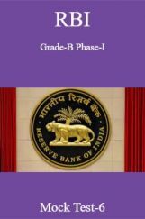 RBI Grade-B Phase-I Mock Test-6 RBI Grade-B Phase-I Mock Test-6