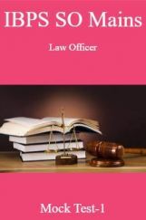 IBPS SO Mains Law Officer Mock Test-1 IBPS SO Mains Law Officer Mock Test-1