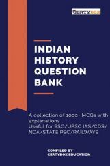 Indian History Question Bank For Competitive Exams (SSC/UPSC/State PSC/NDA/CDS/Railways/AFCAT) Indian History Question Bank For Competitive Exams (SSC/UPSC/State PSC/NDA/CDS/Railways/AFCAT)