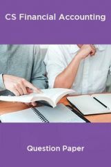 CS Financial Accounting Question Paper CS Financial Accounting Question Paper