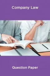 Company Law Question Paper Company Law Question Paper
