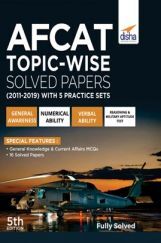 AFCAT Topicwise Solved Papers (2011 - 19) with 5 Practice Sets 5th Edition AFCAT Topicwise Solved Papers (2011 - 19) with 5 Practice Sets 5th Edition