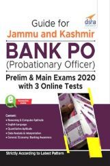 Guide For Jammu And Kashmir Bank PO (Probationary Officer) Prelim & Main Exams 2020 With 3 Online Tests Guide For Jammu And Kashmir Bank PO (Probationary Officer) Prelim & Main Exams 2020 With 3 Online Tests