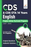 CDS & CDS OTA 14 Years English Topic Wise Solved Papers (2007-2020)