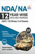 NDA/ NA 12 Year-wise Solved Papers (2021 - 15) Phase I & II 3rd Edition