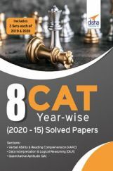 8 CAT Year-Wise (2020 - 15) Solved Papers 8 CAT Year-Wise (2020 - 15) Solved Papers