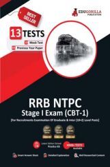 RRB NTPC Stage 1 (CBT-1) Exam 2022 | 1300+ Solved MCQ Questions (10 Mock Tests + 3 Previous Year Papers) | Free Access to Online Tests RRB NTPC Stage 1 (CBT-1) Exam 2022 | 1300+ Solved MCQ Questions (10 Mock Tests + 3 Previous Year Papers) | Free Access to Online Tests