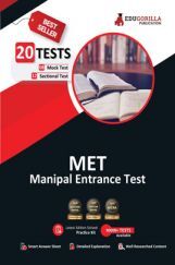 Manipal Entrance Test 2022 (MET) | Manipal Academy of Higher Education (MAHE) | [8 Full-length Mock Tests + 12 Sectional Tests] | Free Access to Online Tests