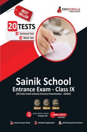 Sainik School Entrance Exam Class IX Book 2023 - 10 Mock Tests and 10 Sectional Tests (1800 Solved Objective Questions) with Free Access to Online Tests