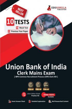 Union Bank of India Clerk Mains (IBPS CRP PO/MT XIII) Book 2023 (English Edition) - 8 Full Length Mock Tests and 2 Previous Year Papers with Free Access to Online Tests
