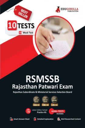 RSMSSB Rajasthan Patwari Recruitment Exam 2023 (English Edition) - 10 Full Length Mock Tests (1500 Solved Objective Questions) with Free Access to Online Tests
