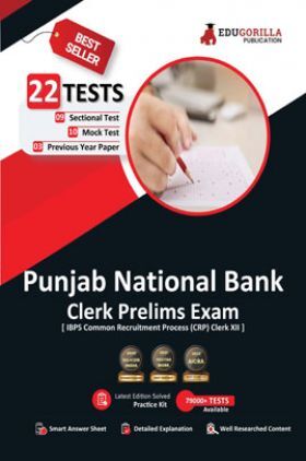 Punjab National Bank Clerk Prelims (IBPS CRP PO/MT XIII) Book 2023 (English Edition) - 10 Full Length Mock Tests, 9 Sectional Tests and 3 Previous Year Papers with Free Access to Online Tests