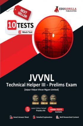 JVVNL Technical Helper III Recruitment Exam 2023 (English Edition) - 10 Full Length Mock Tests (1000 Solved Objective Questions) with Free Access To Online Tests