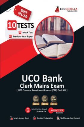 UCO Bank Clerk Mains (IBPS CRP PO/MT XIII) Book 2023 (English Edition) - 8 Full Length Mock Tests and 2 Previous Year Papers with Free Access to Online Tests