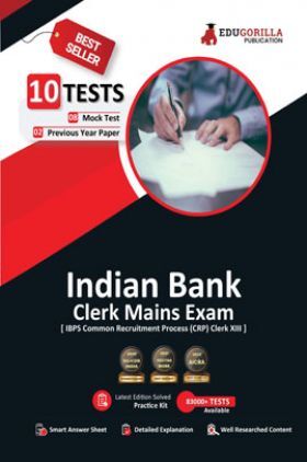 Indian Bank Clerk Mains (IBPS CRP PO/MT XIII) Book 2023 (English Edition) - 8 Full Length Mock Tests and 2 Previous Year Papers with Free Access to Online Tests