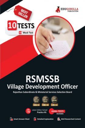 RSMSSB Rajasthan VDO (Village Development Officer) Book 2023 (English Edition) - 10 Full Length Mock Tests (1200 Solved Questions) with Free Access to Online Tests