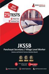 JKSSB Panchayat Secretary/Village Level Worker Recruitment Exam Book 2023 - 10 Mock Tests and 15 Sectional Tests (1300 Solved Questions) with Free Access to Online Tests JKSSB Panchayat Secretary/Village Level Worker Recruitment Exam Book 2023 - 10 Mock Tests and 15 Sectional Tests (1300 Solved Questions) with Free Access to Online Tests