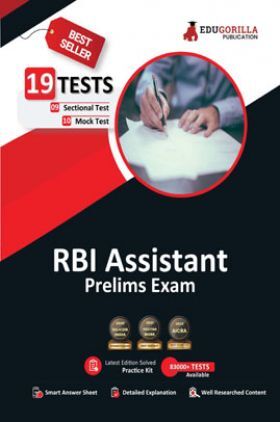 RBI Assistant Prelims Exam 2023 (English Edition) - 10 Full Length Mock Tests and 9 Sectional Tests (1300 Solved Questions) with Free Access To Online Tests