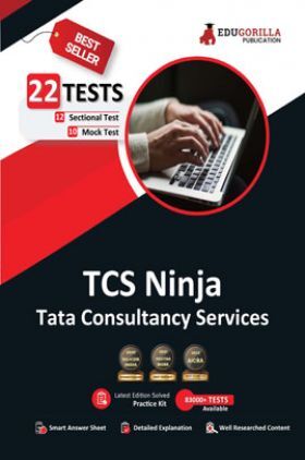 EduGorilla TCS Ninja Preparation Book 2023 - 10 Full Length Mock Tests and 12 Sectional Tests (1100 Solved Objective Questions) with Free Access to Online Tests