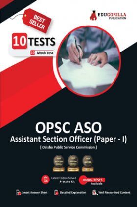 OPSC Assistant Section Officer (Paper I) 2023 Exam (English Edition) - 10 Full Length Mock Tests (1000 Solved Questions) with Free Access to Online Tests