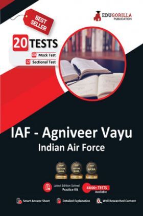 Agniveer Vayu Exam Prep Book 2023 (English Edition) Indian Air Force Agneepath Scheme - 8 Mock Tests and 12 Sectional Tests (1100 Solved Questions) with Free Access to Online Tests