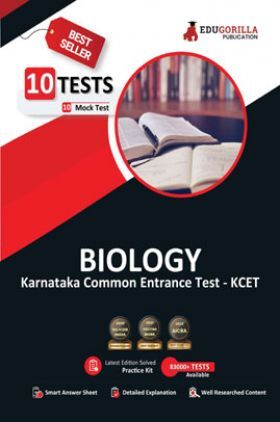 KCET Biology Book 2023 (Karnataka Common Entrance Test) - 10 Mock Tests (Solved Objective Questions with detail solution) with Free Access To Online Tests