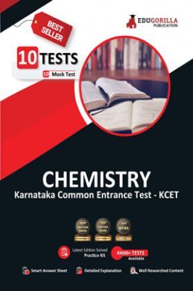 KCET Chemistry Book 2023 (Karnataka Common Entrance Test) - 10 Mock Tests (Solved Objective Questions with detail solution) with Free Access To Online Tests