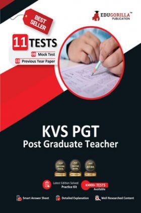 KVS PGT Book 2023 : Post Graduate Teacher (English Edition) - 8 Mock Tests and 3 Previous Year Papers (1000 Solved Questions) with Free Access to Online Tests