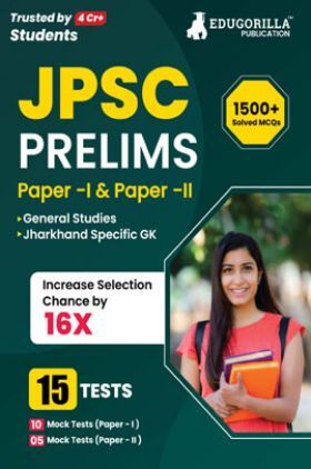 JPSC Prelims Exam (Paper I & II) Exam 2023 (English Edition) - 15 Full Length Mock Tests (1000 Solved Questions) with Free Access to Online Tests