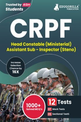 CRPF Head Constable (Ministerial) & ASI (Steno) Exam 2023 (English Edition) - 7 Full Length Mock Tests and 5 Previous Year Papers with Free Access to Online Tests