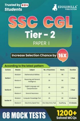 SSC CGL Tier 2 (Paper-1) Exam 2023 - 8 Full Length Mock Tests (1200 Solved Objective Questions) - English Edition Book Based on Latest Pattern with Free Access to Online Tests