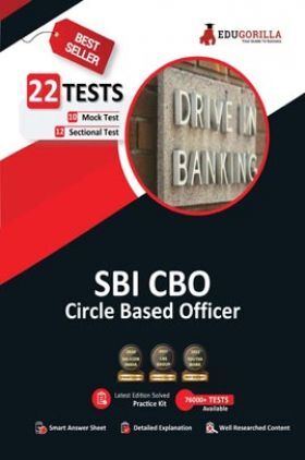 EduGorilla SBI CBO Exam (Circle Based Officer) | 1500+ Solved Questions (10 Mock Tests + 12 Sectional Tests) Complete Preparation