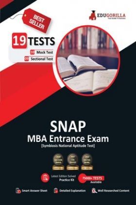 EduGorilla SNAP MBA Entrance Exam | Symbiosis National Aptitude Test | 10 Mock Tests + 9 Sectional Tests