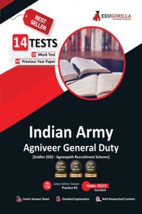 EduGorilla Indian Army Agniveer General Duty 2022 | Sainik GD - Agneepath Recruitment  Scheme | 10 Mock Tests + 4 Previous Year Papers