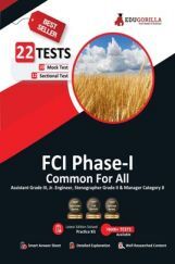 EduGorilla FCI Phase-1 Exam : Non-Executive & Manager Category II | AG-III, JE, Stenographer Grade-II | 10 Mock Tests + 12 Sectional Tests (1500+ Solved Questions) EduGorilla FCI Phase-1 Exam : Non-Executive & Manager Category II | AG-III, JE, Stenographer Grade-II | 10 Mock Tests + 12 Sectional Tests (1500+ Solved Questions)