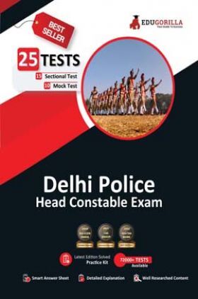 Delhi Police Head Constable Exam 2022 | 10 Full-length Mock Tests + 15 Sectional Tests | Free Access to Online Tests