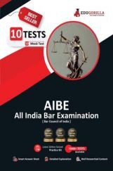 AIBE (All India Bar Examination) Conducted by Bar Council of India | 10 Full-length Mock Tests (1000+ Solved Questions) AIBE (All India Bar Examination) Conducted by Bar Council of India | 10 Full-length Mock Tests (1000+ Solved Questions)