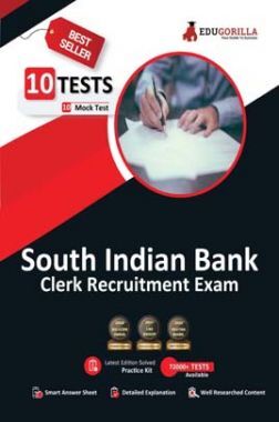 South Indian Bank Clerk Exam | 10 Full-length Mock Tests (1600+ Solved Questions) | Free Access to Online Tests