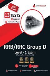 RRB Group D Level 1 Exam 2022 | 1300+ Solved Questions (10 Full-length Mock Tests + 3 Previous Year Papers) | Free Access to Online Tests RRB Group D Level 1 Exam 2022 | 1300+ Solved Questions (10 Full-length Mock Tests + 3 Previous Year Papers) | Free Access to Online Tests