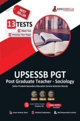 UP PGT Sociology Exam 2022 | UPSESSB Post Graduate Teacher | 1600+ Solved Questions [10 Full-length Mock Tests + 3 Previous Year Papers]